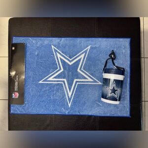 NWT BUNDLE DALLAS COWBOY DOOR MAT + WATER BOTTLE 36 oz